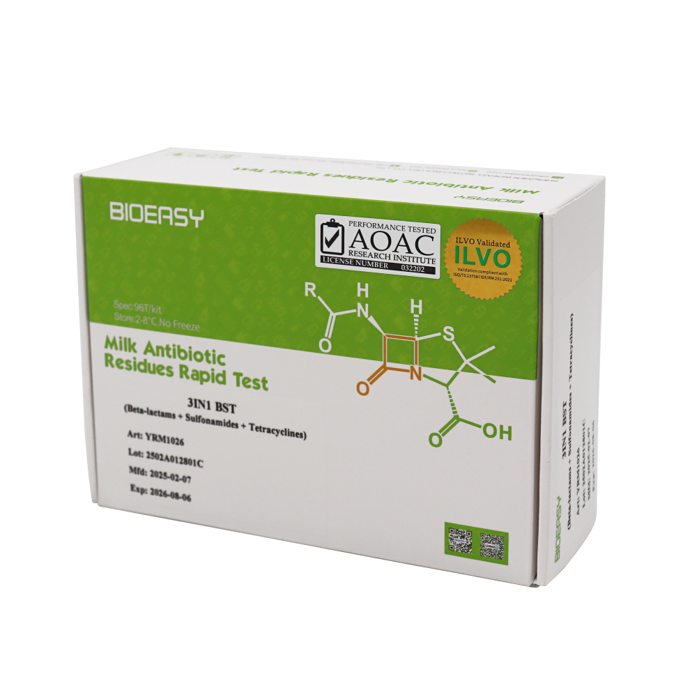 Beta-lactams+Sulfonamides+Tetracyclines Rapid Test for Milk
